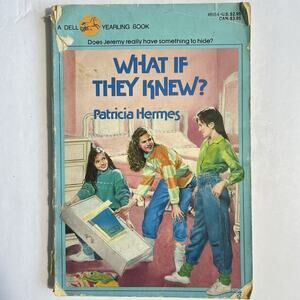 Vintage 1980 What If They Knew by Patricia Hermes Paperback